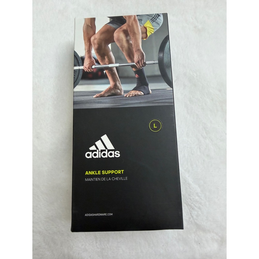 Adidas Ankle Support Sleeve Unisex Large Black New Compression Breathable